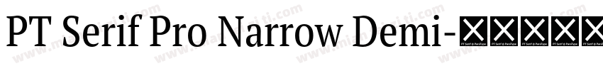 PT Serif Pro Narrow Demi字体转换